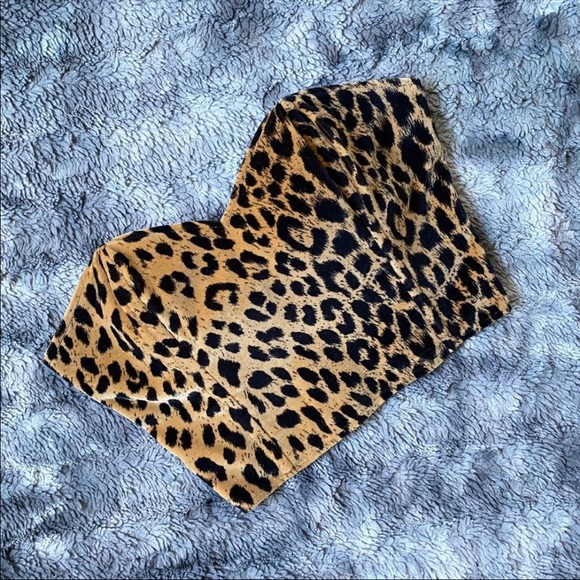 Tripp nyc Tops - VTG Tripp NYC Crop Leopard Bustier